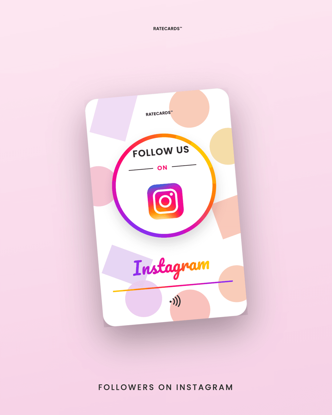 Followers on Instagram — NFC follow card