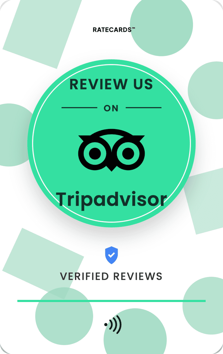 RATECARDS Tripadvisor review card